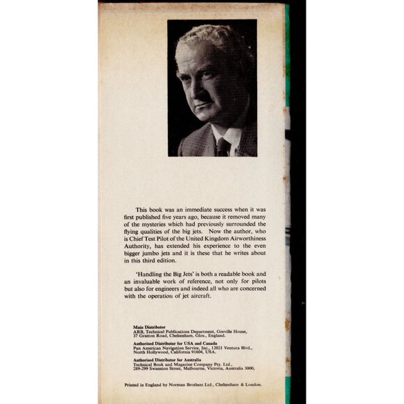 Handling the Big Jets DP Davies 1971 Aviation Hardcover DJ Color Foldouts Import - Picture 2 of 10